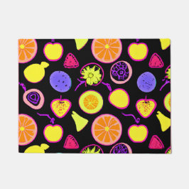 Kleurrijke Neon Fruit Kunstzinnigheid Deurmat