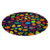Kleurrijke Neon Fruit Pattern Art Snijplank (Hoek)