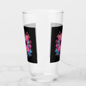 Kleurrijke neon hart Valentijnsdag Glas (Links)