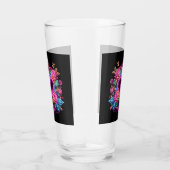 Kleurrijke neon hart Valentijnsdag Glas (Rechts)