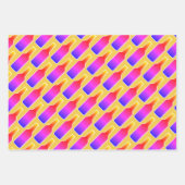 Kleurrijke neon kleur bier fles silhouet print inpakpapier vel (Voorkant 2)