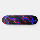 Kleurrijke Neon Lights Zwart Skateboard (Horizontaal)
