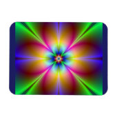 Kleurrijke Neon Margriet Magneet (Horizontaal)
