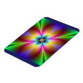Kleurrijke Neon Margriet Magneet (Linkerzijde)