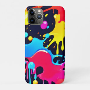 Kleurrijke Neon Paint Splatter Art Case-Mate iPhone Case