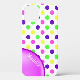 Kleurrijke Neon Polka Dots iPhone Case-Mate iPhone Case
