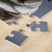 Kleurrijke Neon Schattige Pug Legpuzzel (Zijkant)