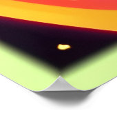 Kleurrijke Neon Spiral Abstracte Kunst Poster (Hoek)