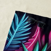 Kleurrijke neon tropisch/Hawaïaans Strandlaken (In situ)