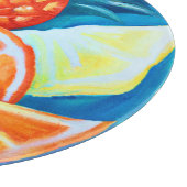 Kleurrijke neon tropische vruchten snijplank (Hoek)