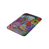 Kleurrijke neon verlicht Abstracte regenboog Badmat (Gekanteld)