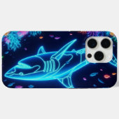 Kleurrijke neonhaai Case-Mate iPhone case (Achterkant (horizontaal))