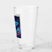 Kleurrijke neonhaai glas (Links)