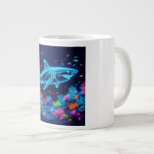 Kleurrijke neonhaai grote koffiekop (Voorkant rechts)