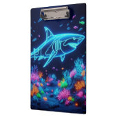 Kleurrijke neonhaai klembord (Links)