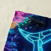 Kleurrijke neonhaai strandlaken (In situ)