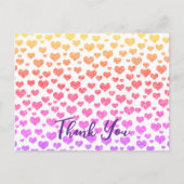 Kleurrijke nep glinsterende harten Bright Kleurrij Briefkaart (Voorkant)