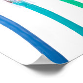 Kleurrijke netwerkkabels poster (Hoek)