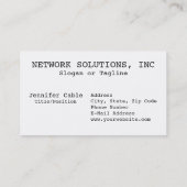 Kleurrijke netwerkkabels visitekaartje (Achterkant)