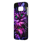 kleurrijke neuskat Case-Mate samsung galaxy hoesje (Achterkant Links)