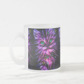 kleurrijke neuskat matglas koffiemok (Links)