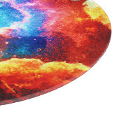 Kleurrijke nevelkunst verkennen snijplank (Hoek)