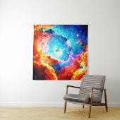 Kleurrijke nevelkunst verkennen wandkleed (In Situ (horizontaal))