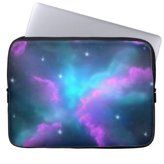 Kleurrijke Nevelwolk Achtergrond Laptop Sleeve