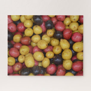 Kleurrijke nieuwe herfst aardappelen legpuzzel