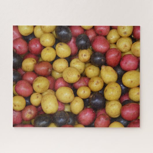 Kleurrijke nieuwe herfst aardappelen legpuzzel (Horizontaal)