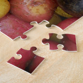 Kleurrijke nieuwe herfst aardappelen legpuzzel (Zijkant)