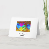 Kleurrijke nieuwjaarskaart feestdagen kaart (Achterkant)