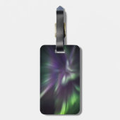 Kleurrijke noordelijke lichten bagagelabel (Achterkant verticaal)