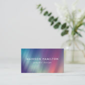 Kleurrijke noordelijke lichten visitekaartje (Staand voorkant)