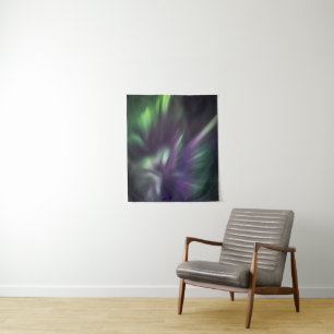 Kleurrijke noordelijke lichten wandkleed