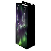 Kleurrijke noordelijke lichten wijn cadeautas (Voorkant Gekanteld)