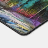 Kleurrijke Noorderlicht Waterverf Illustratie Bureaumat (Hoek)