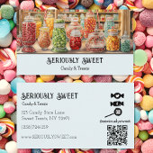 Kleurrijke nostalgische Snoep Store Visitekaartje