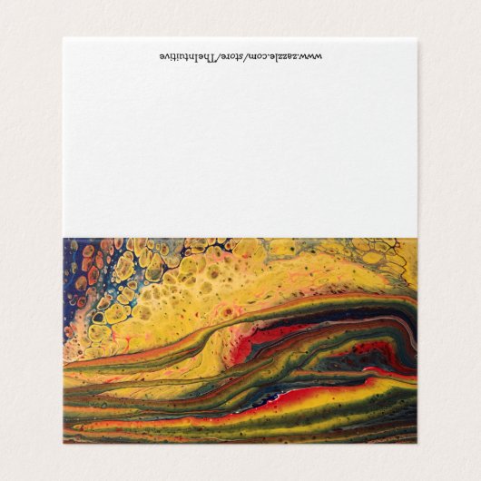 Kleurrijke Note Kaart Set (25 leeg) (Buitenkant ongevouwen)