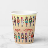 Kleurrijke Notenkrakers Speelgoed Soldiers Papieren Bekers (Achterkant)