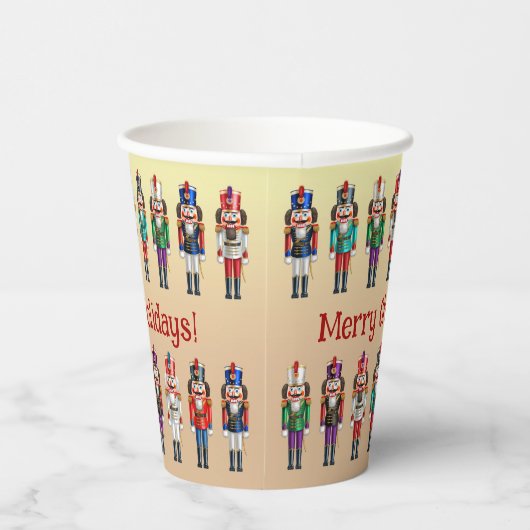 Kleurrijke Notenkrakers Speelgoed Soldiers Papieren Bekers (Rechts)