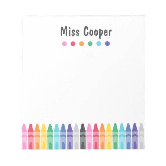 Kleurrijke Notitieblok voor Leraren (Voorkant)