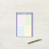 Kleurrijke Notitieblokken Post-it® Notes (Op bureau)