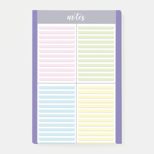Kleurrijke Notitieblokken Post-it® Notes (Voorkant)