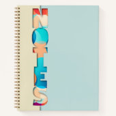 Kleurrijke notitietekst notitieboek (Voorkant)