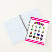 Kleurrijke nummers notitieboek (Binnen)