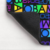 Kleurrijke Obama 2012 mousepad Muismat (Hoek)