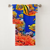 Kleurrijke oceaan onderwater leven bad handdoek (Insitu)