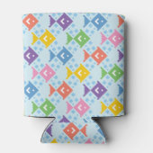 Kleurrijke oceaan vis patroon blikjeskoeler (Achterkant)