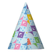 Kleurrijke oceaan vis patroon feesthoedjes (Achterkant)